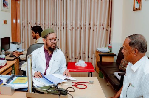 Best cardiac doctor Mesbah consulting with patients